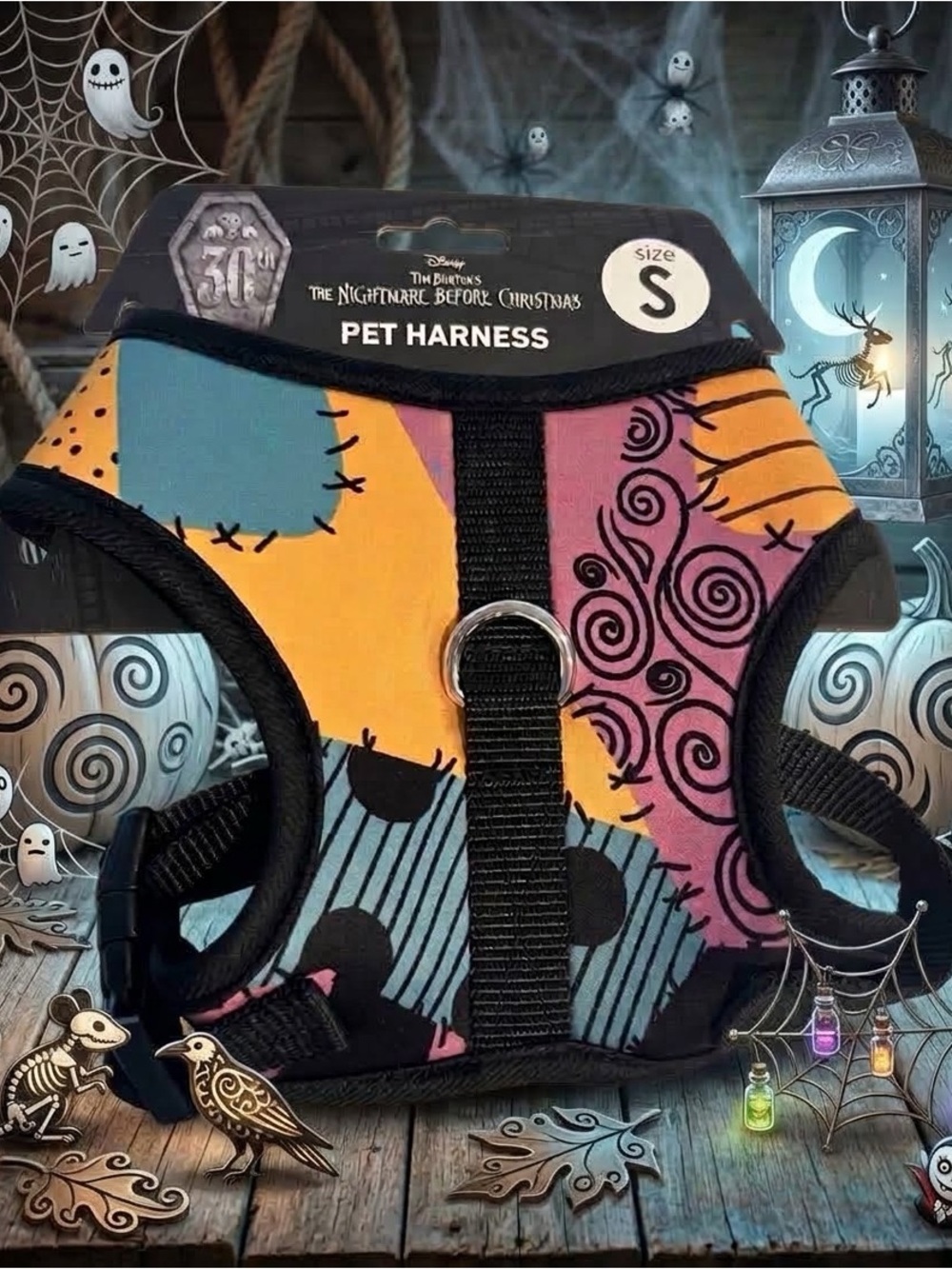 Disney The Nightmare Before Christmas Small pet Harness - Multicolor Patchwork